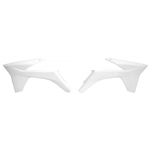 KTM 300 EXC 2012-2013 Rtech OE White Radiator Shrouds Pair