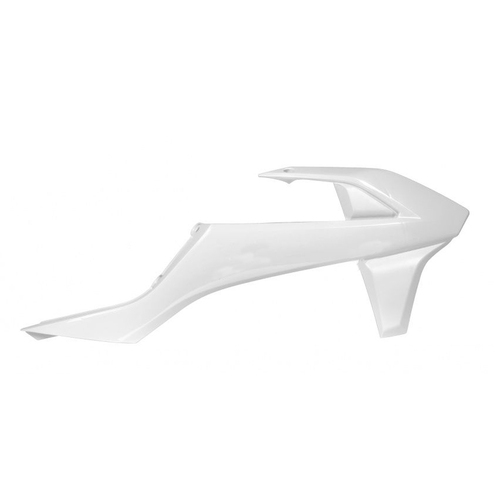 KTM 125XC-W 2017-2019 Rtech White Radiator Shrouds Pair