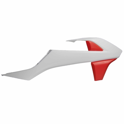 KTM 85 SX 2018-2021 Rtech OE White/Orange (2019) Radiator Shrouds Pair