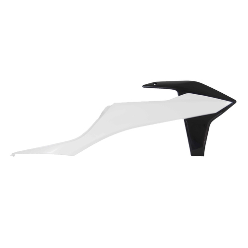 KTM 300 EXC TPI 2020-2021 Rtech White/Black Radiator Shrouds Pair