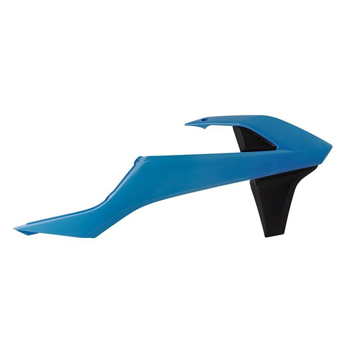 KTM 125XC-W 2017-2019 Rtech Vintage Light Blue/Black Radiator Shrouds Pair