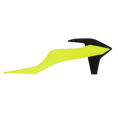 KTM 300XC TPI 2020-2021 Rtech Neon Yellow/Black Radiator Shrouds Pair