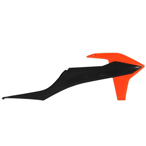 KTM 300XC TPI 2020-2021 Rtech Black/Orange Radiator Shrouds Pair