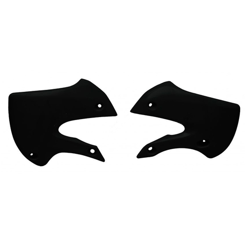 Kawasaki KX65 2001-2020 Rtech OE Black (2010-2011) Radiator Shrouds Pair