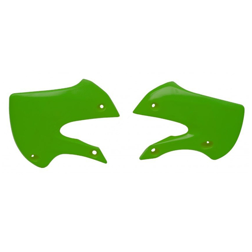 Kawasaki KLX110 2002-2009 Rtech OE Green 2001-2009 & 2012-2020 Radiator Shrouds Pair