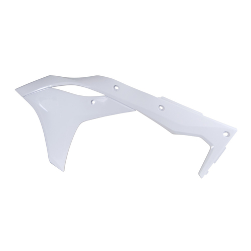 Kawasaki KX250F 2017-2020 Rtech White Radiator Shrouds Pair