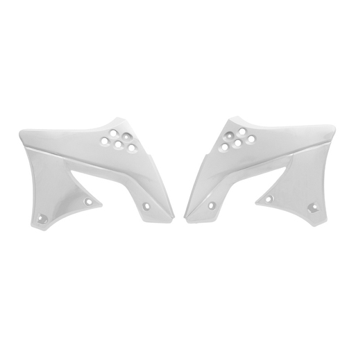 Kawasaki KX250F 2009-2012 Rtech White Radiator Shrouds Pair
