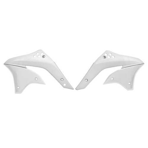 Kawasaki KX450F 2006-2008 Rtech White Radiator Shrouds Pair