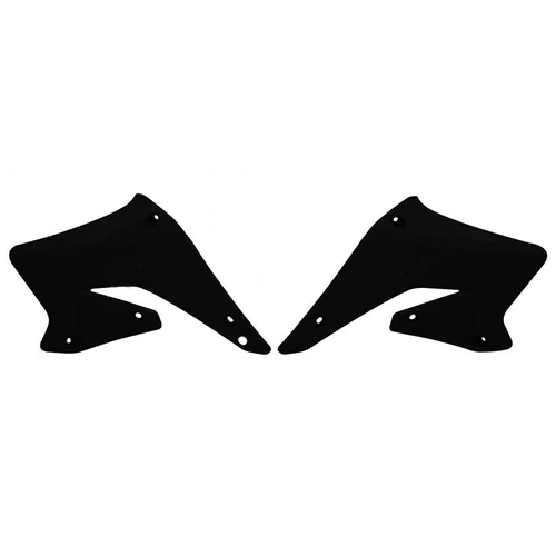 Suzuki RM-Z250 2004-2006 Rtech Black Radiator Shrouds Pair