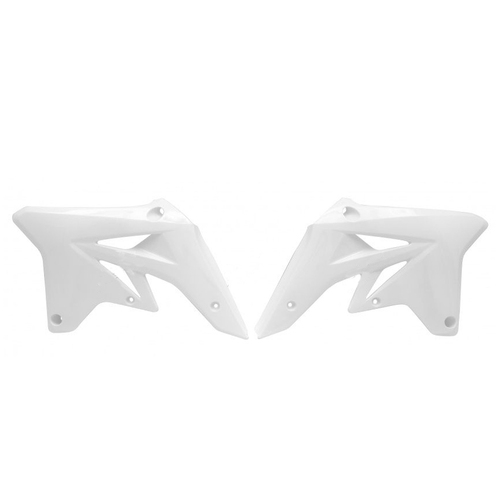 Suzuki RM-Z250 2007-2009 Rtech White Radiator Shrouds Pair
