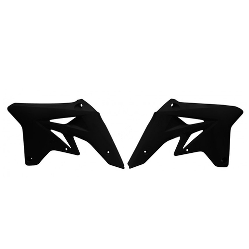 Suzuki RM-Z250 2007-2009 Rtech Black Radiator Shrouds Pair