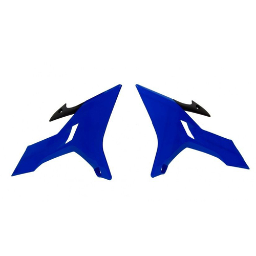 Yamaha YZ250X 2016-2021 Rtech Blue/Black Revolution Radiator Shrouds Pair