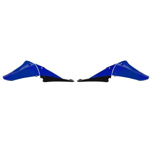 Yamaha YZ450F 2010-2013 Rtech OE Blue/Black (2010) Radiator Shrouds Pair