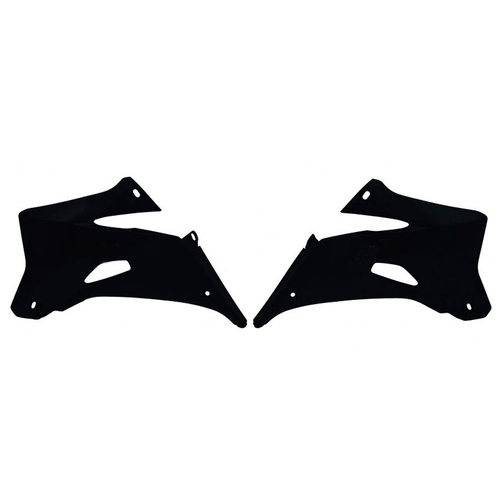 Yamaha YZ450F 2006-2009 Rtech Black Radiator Shrouds Pair