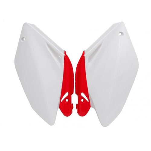 Honda CRF250R 2004-2005 Rtech OE Red/White Side Covers Pair Panels