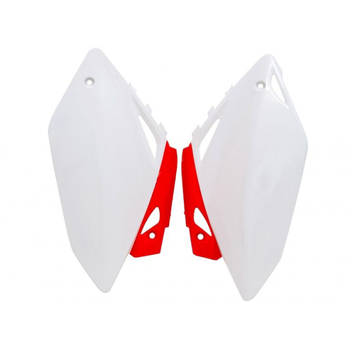 Honda CRF450R 2005-2006 Rtech OE Red/White Side Covers Pair Panels