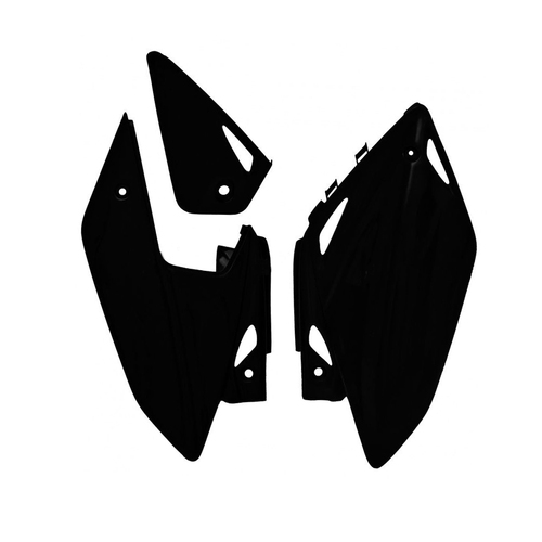 Honda CRF450X 2005-2017 Rtech Black Side Covers Pair Panels