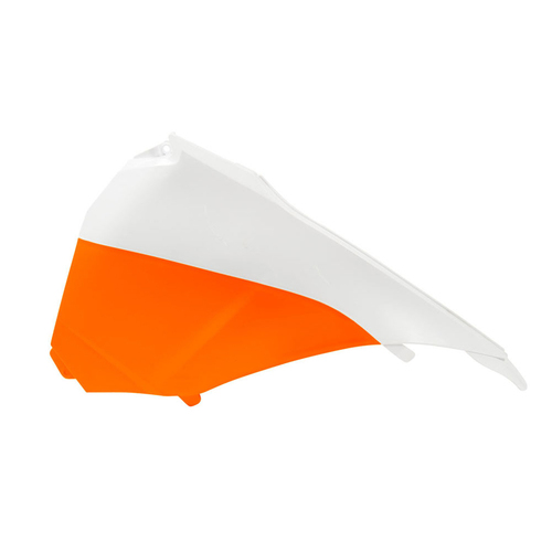KTM 250 EXC-F 2014 Rtech White/Orange Left Side Cover Panel