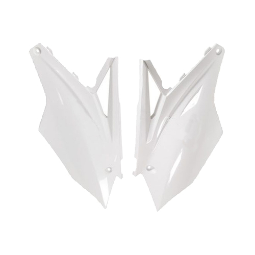 Kawasaki KX450F 2016-2018 Rtech OE White Side Covers Pair Panels