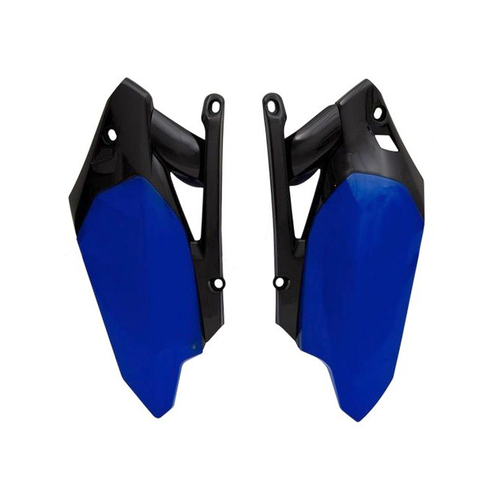 Yamaha YZ450F 2010-2013 Rtech Black/Blue Side Covers Pair Panels
