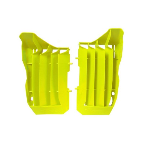 Honda CRF250R 2018-2019 Rtech Neon Yellow Oversized Radiator Fins Pair Louvres