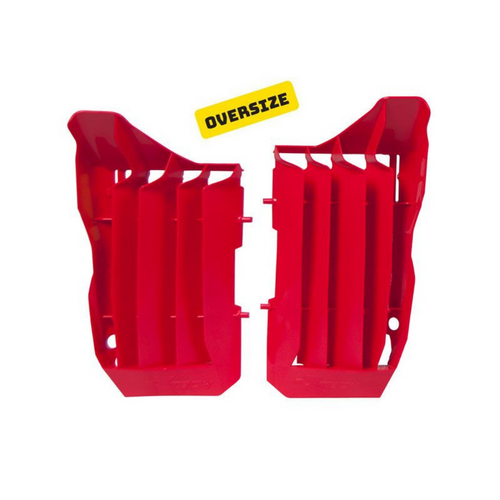 Honda CRF250R 2018-2019 Rtech Red Oversized Radiator Fins Pair Louvres