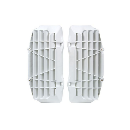 KTM 125XC-W 2017-2019 Rtech White Oversized Radiator Fins Pair Louvres