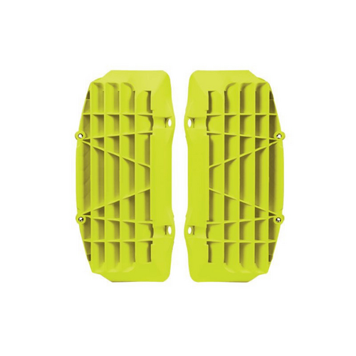 KTM 125XC-W 2017-2019 Rtech Neon Yellow Oversized Radiator Fins Pair Louvres