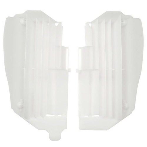 Yamaha WR250F 2020-2021 Rtech White Oversized Radiator Fins Pair Louvres