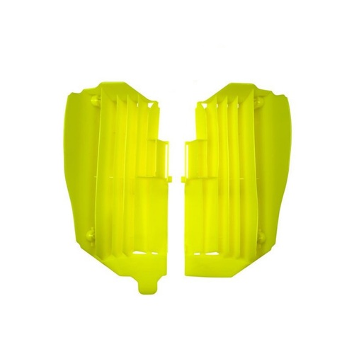 Yamaha YZ450FX 2019-2021 Rtech Neon Yellow Oversized Radiator Fins Pair Louvres
