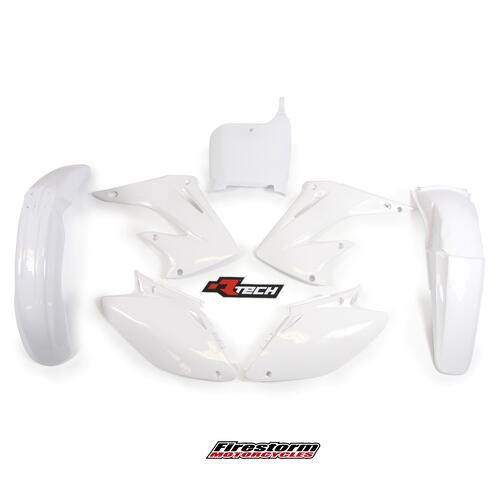Honda CR250R 2003 Rtech White Plastics Kit Inc Fenders & Shrouds