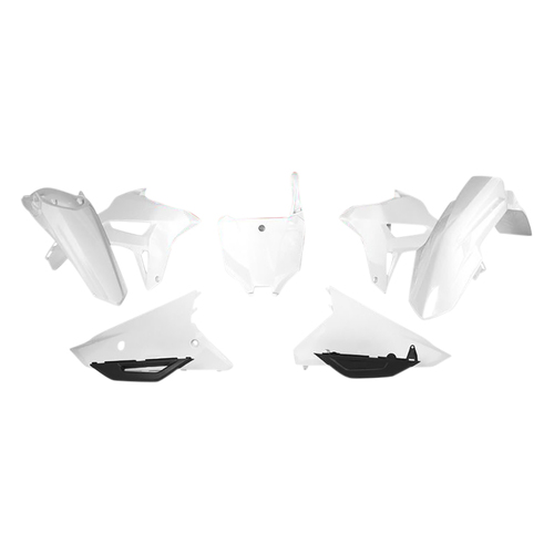 Honda CRF450R 2021-2024 Rtech White Plastics Kit Inc Fenders & Shrouds