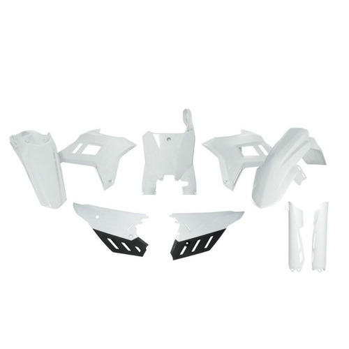 Honda CRF250R 2022-2024 Rtech White Revolution Plastics Kit Inc Fenders & Shrouds