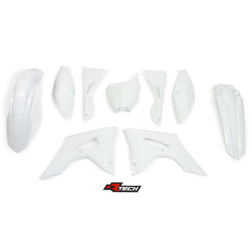 Honda CRF450R 2017-2019 Rtech White Plastics Kit Inc Fenders & Shrouds