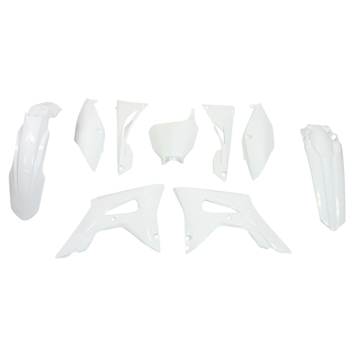 Honda CRF450RX 2017-2019 Rtech White Plastics Kit Inc Fenders & Shrouds