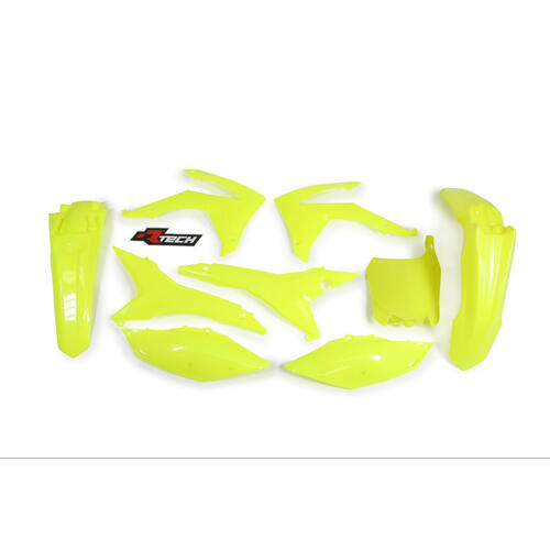 Honda CRF250R 2016 Rtech Plastics Kit Neon Yellow Inc Fenders & Shrouds