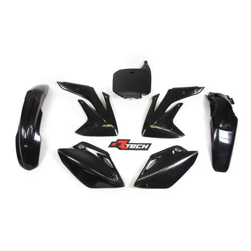 Honda CRF150R 2018-2024 Rtech Black Plastics Kit Inc Fenders & Shrouds