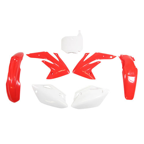 Honda CRF150R 2022 Rtech Red White Plastics Kit Inc Fenders & Shrouds