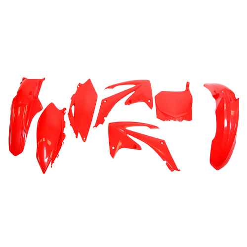 Honda CRF450R 2009-2010 Rtech Red Plastics Kit Inc Fenders & Shrouds