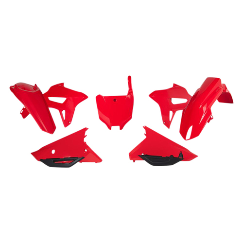 Honda CRF250R 2022-2024 Rtech Red Plastics Kit Inc Fenders & Shrouds