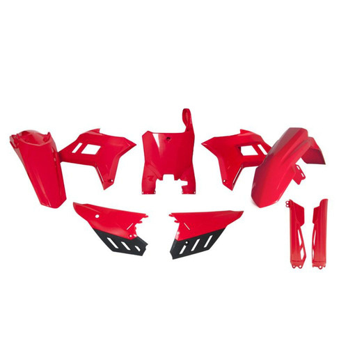 Honda CRF250R 2022-2024 Rtech Red Revolution Plastics Kit Inc Fenders & Shrouds