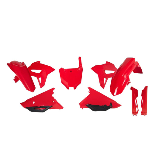 Honda CRF250R 2022-2024 Rtech Red Plastics Kit Inc Fenders & Shrouds