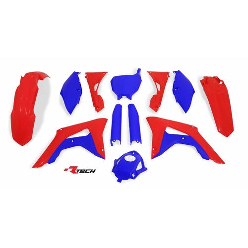 Honda CRF250R 2018 - 2019 Racetech Red Blue Plastics Kit Limited Edition 