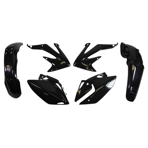 Honda CRF450X 2008-2017 Rtech Black Plastics Kit Inc Fenders & Shrouds