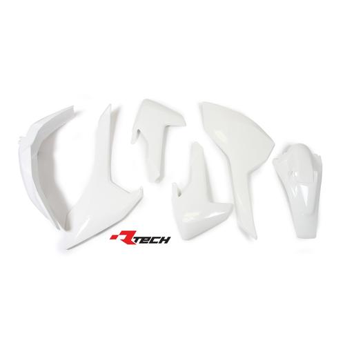 Husqvarna FE501 2017-2019 Rtech Plastics Kit White Inc Fenders & Shrouds