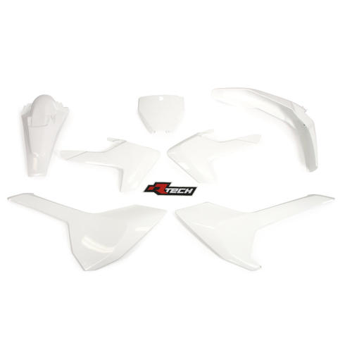 Husqvarna TC125 2016-2018 Rtech White OEM (17) Plastics Kit Inc Fenders & Shrouds