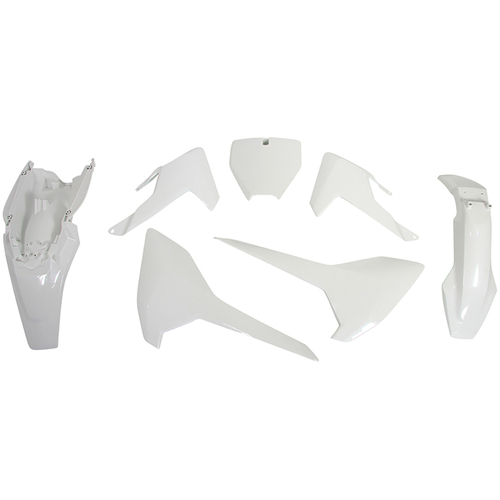 Husqvarna TC65 2017-2023 Rtech White Plastics Kit Inc Fenders & Shrouds