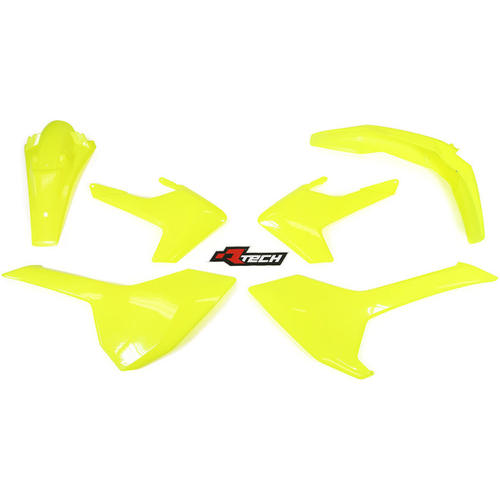 Husqvarna TX125 2017 Racetech Plastics Kit Neon Yellow Husky TX 125