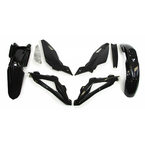 Husqvarna TE250 2010-2013 Rtech Black Plastics Kit Inc Fenders & Shrouds