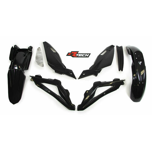 Husqvarna TC250 2009-2013 Rtech Black Plastics Kit Inc Fenders & Shrouds